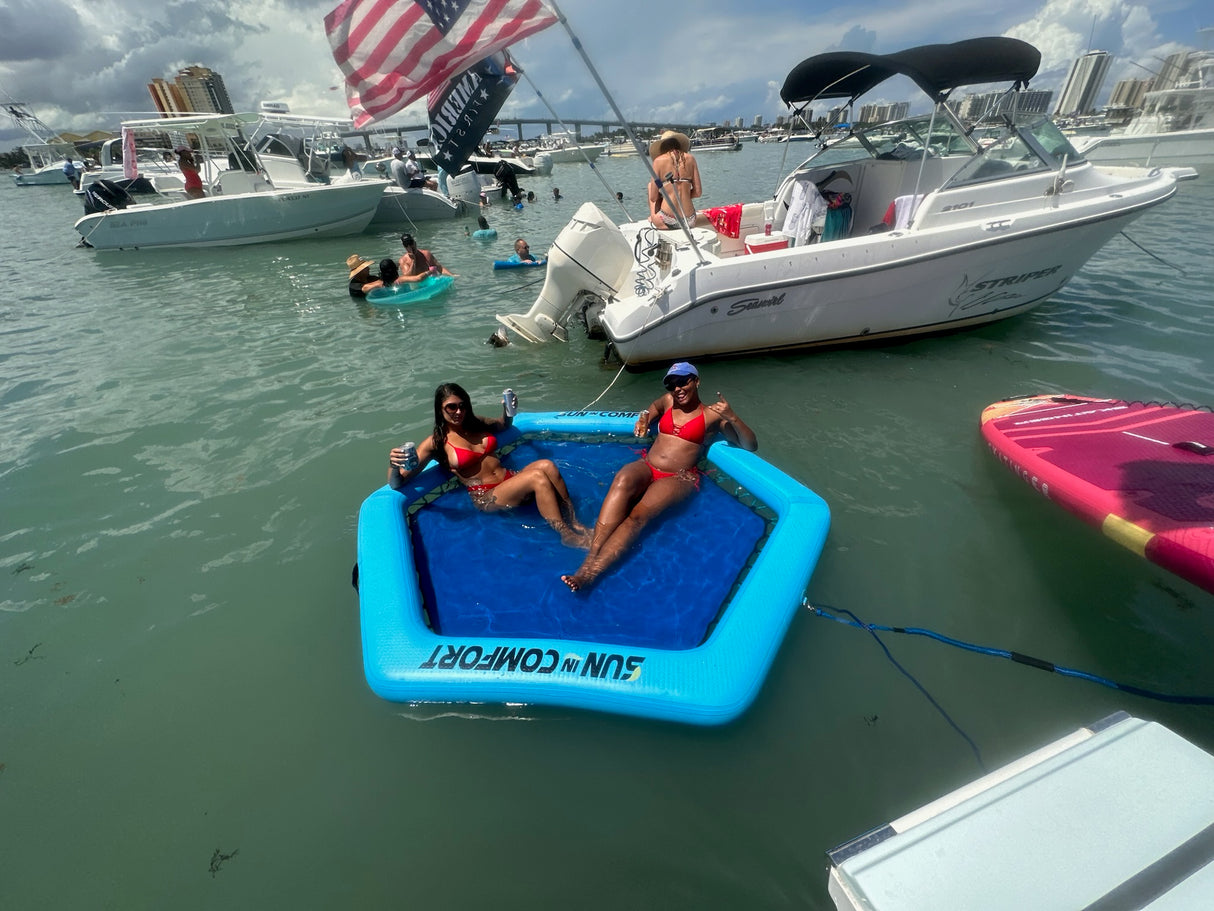 S.I.C. HEX Inflatable Water Float 8 Foot Sun In Comfort.com