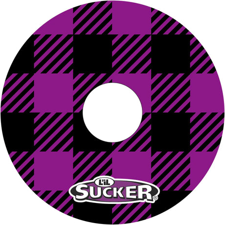 Purple and Black Buffalo Plaid L'il Sucker cup holders L'iL Sucker