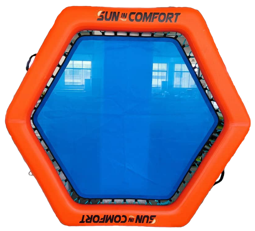 S.I.C. HEX MESH Inflatable Water Float Sun In Comfort.com