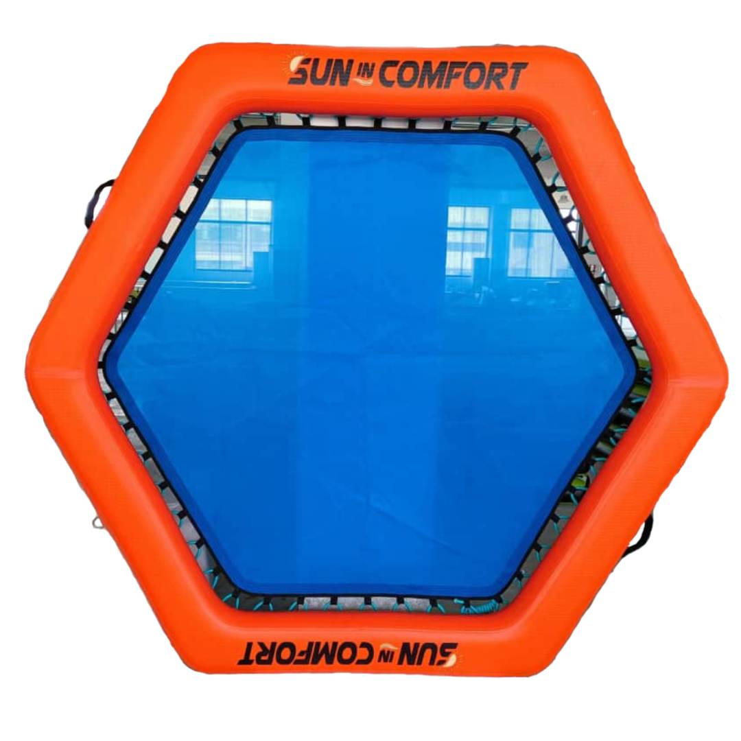 S.I.C. HEX MESH Inflatable Water Float Gator Sun In Comfort.com