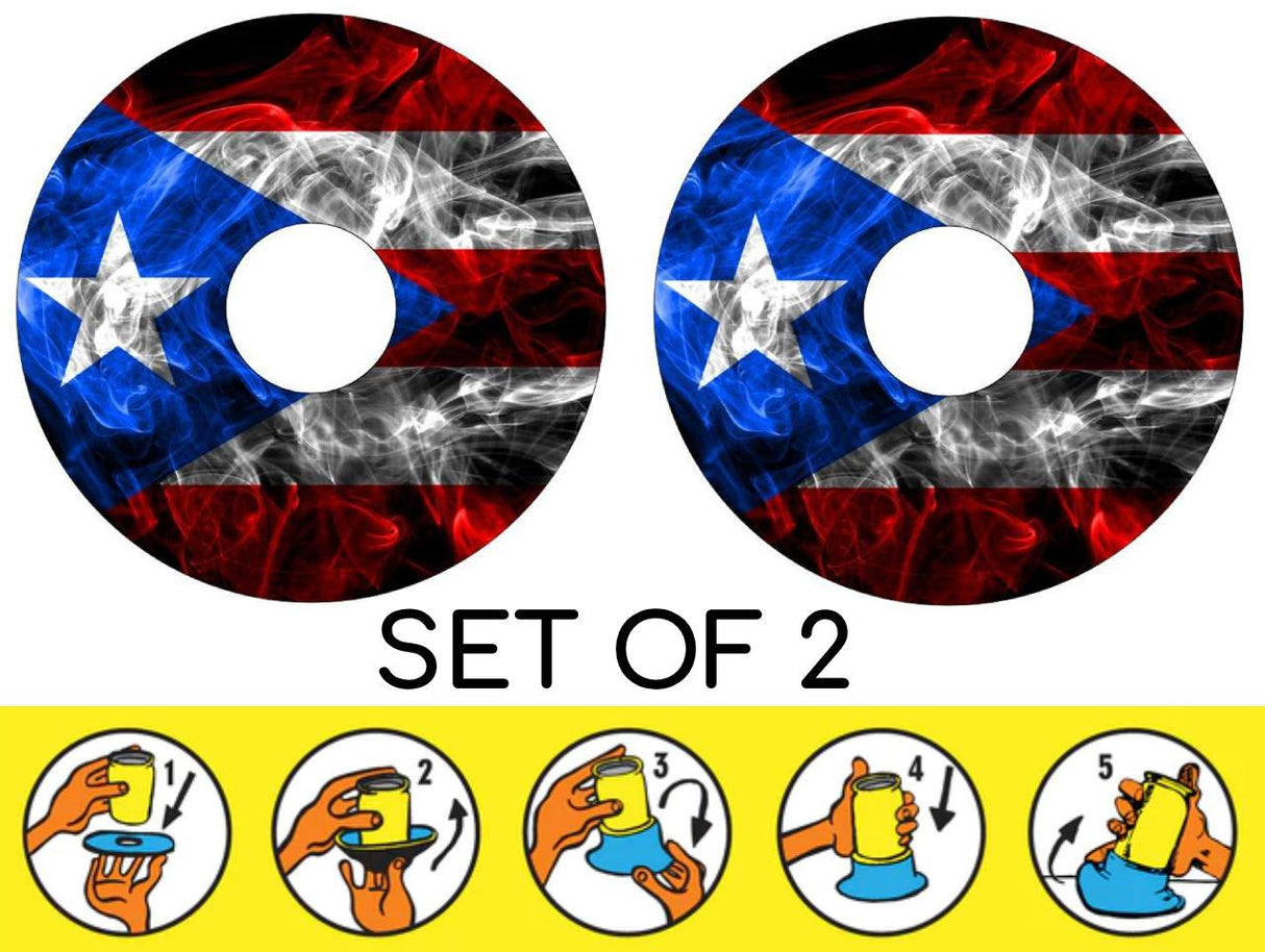 Sun In Comfort suction cup holders PUERTO RICO FLAG (B) Sun In Comfort