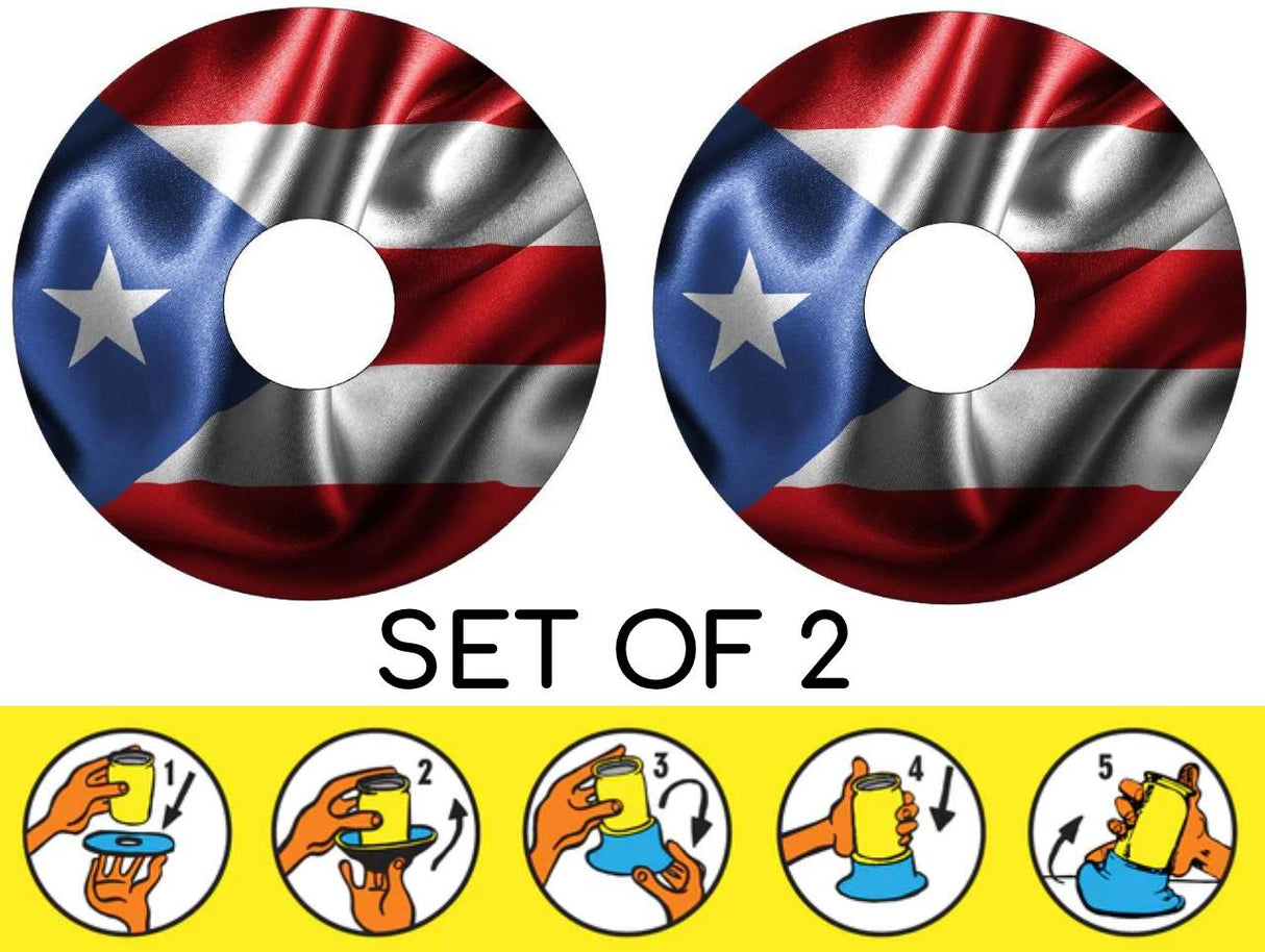 Sun In Comfort suction cup holders PUERTO RICO FLAG Sun In Comfort