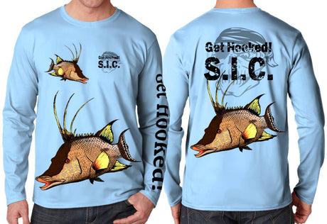 GET HOOKED S.I.C. Hogfish L/S NEPTUNE BLUE Get Hooked S.I.C.