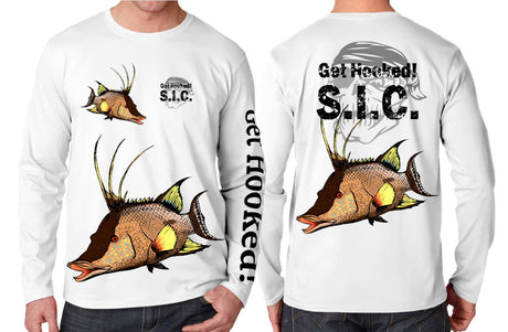 GET HOOKED S.I.C. Hogfish L/S White Get Hooked S.I.C.