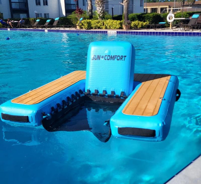 S.I.C. Inflatable Water Chair Float Sun In Comfort.com